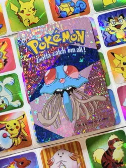 Pokemon 151 Vintage Pocket Monsters Vending HOLO Prism Sticker 00 Nintendo - Image 1