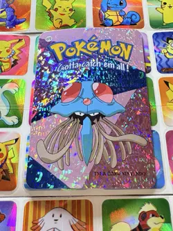Pokemon 151 Vintage Pocket Monsters Vending HOLO Prism Sticker 00 Nintendo - Image 4