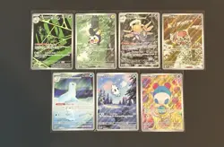 Pokemon TCG Illustration Rare Lot Of 7: Marill, Emolga, Spidops Etc. - NM - Image 1
