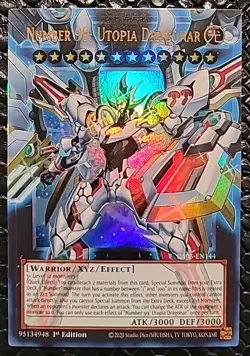 Yugioh Rarity Collection Overframe Number 99 Utopia Dragonar 1st Edition NM - Image 1