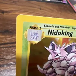 Nidoking 1st Edition Base Set GERMAN Holo Rare 11/102 Pokemon Card - Image 2