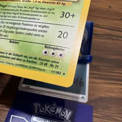 Nidoking 1st Edition Base Set GERMAN Holo Rare 11/102 Pokemon Card - Image 5