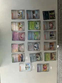 Pokemon Prismatic Evolutions Pokeball Reverse Holo Card Set 17 Cards - Image 1