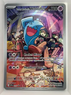 Team Rocket's Wobbuffet 203 Sv: Scarlet & Violet Promo Cards Holo - Image 1
