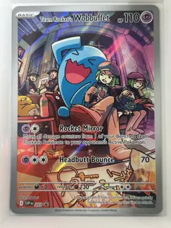 Team Rocket's Wobbuffet 203 Sv: Scarlet & Violet Promo Cards Holo - Image 2