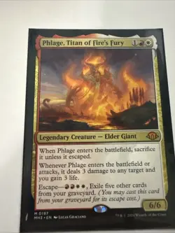 2024 MTG MODERN HORIZONS 3 #0197 PHLAGE, TITAN OF FIRE'S FURY - Image 1