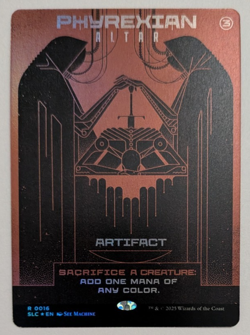 Phyrexian Altar (0016) Secret Lair SLC Encyclopedia, Magic MtG, Foil, NM! - Image 1