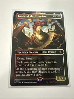 MTG Lorehold, the Historian - Borderless, NM-Mint, English Secrets of Strixhaven - Image 1