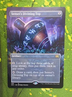 MTG Sensei's Divining Top BORDERLESS R 398 Double Masters 2022 - Image 1
