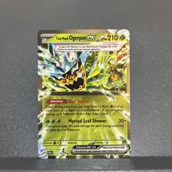 Pokemon TCG Twilight Masquerade Teal Mask Ogerpon EX Card 025/167 - Image 1