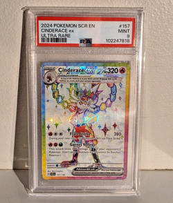 2024 Pokemon SV Stellar Crown SCR EN Cinderace ex #157/142 ULTRA RARE - Image 1