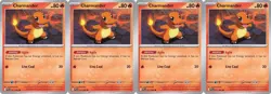 4x Charmander | ME02: Phantasmal Flames | 011/094 | Common | Normal | NM - Image 1