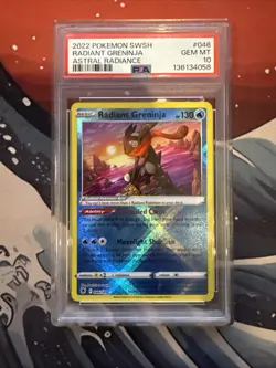 2022 POKEMON SWORD & SHIELD ASTRAL RADIANCE #046 RADIANT GRENINJA PSA 10 - Image 1
