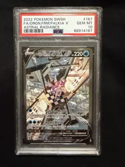 PSA 10 Origin Forme Palkia V FA #167/189 Astral Radiance Pokemon 2022 - Image 1