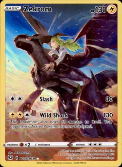 Zekrom TG05/TG30 Holo - Pokemon SWSH09: Brilliant Stars Trainer Gallery - LP - Image 1