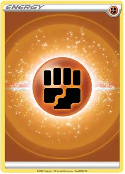 Fighting Energy - 2022 Unnumbered - Common - Reverse Holo LP, English Pokemon Br - Image 1