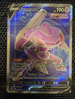 Pokemon TCG Genesect V (Full Art) 254/264 Swsh08 Fusion Strike - Image 1