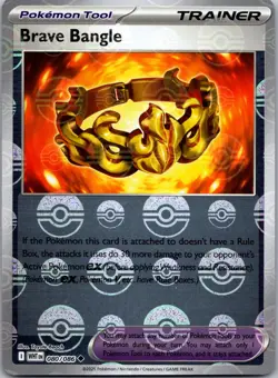 Brave Bangle (Poke Ball Pattern) 080/086 Holo White Flare Pokemon Holo NM - Image 1