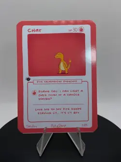 Char (Charmander) 1/25 - 1st Edition Pokederp First Print Fan Art- Pokemon - Image 1