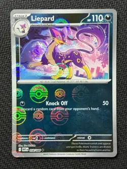 Liepard 056/086 Pokeball Holo White Flare Pokemon English Near Mint - Image 1