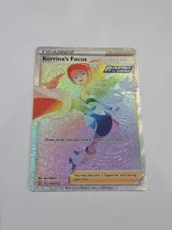 Pokemon TCG Korrinas Focus 174/163 Full Art Rainbow Rare Battle Styles NM - Image 1