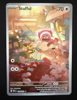 Pokemon Stufful 154/132 Illustration Rare - Mega Evolution NM - Image 1