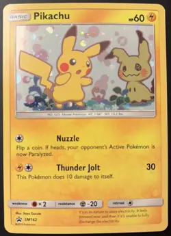 Pikachu SM162 Pokemon Holo NM - Image 1