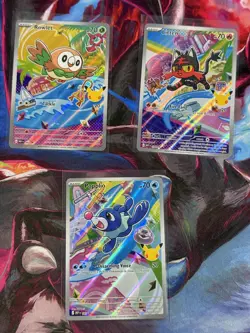 Pokemon TCG First Partner Illustration Collection Series 1 Alola GEN 7 Starters - Image 1