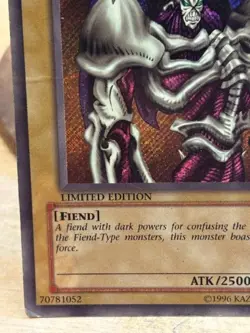 Yu-Gi-Oh - Summoned Skull - Secret Rare / Holo - BPT-002 Playable Crease in Mid - Image 5