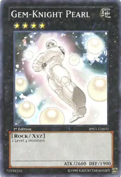 Gem-Knight Pearl - BP01-EN031 - Starfoil Rare - 1st Edition - Lightly Played - B - Image 1