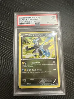 Pokemon B &W Black Kyurem-Holo Bcr-Cracked Ice PSA 9/ 2012 - Image 1