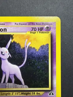 Espeon (20) Neo Discovery #20/75 Non Holo Rare Pokemon Card - Image 3