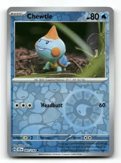 Chewtle 43/142 - Stellar Crown Reverse Holo - Pokemon Card NM/M - Image 1
