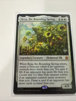 MTG Beza, the Bounding Spring (2p/160) Bloomburrow Promos FOIL - Image 1