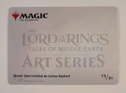 Heroic Intervention - Art Series: The Lord of the Rings - 73/81 - MTG - Image 2
