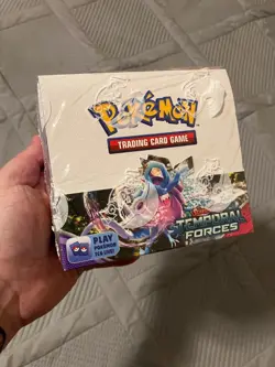 Pokemon Scarlet & Violet Temporal Forces Booster Box - Factory Sealed w/ case - Image 1
