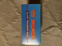Sword and Shield Base Set Elite Trainer Box Zamazenta Pokemon TCG Factory Sealed - Image 2