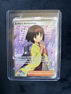 Pokemon Erika's Invitation 196/165 Scarlet & Violet 151 Ultra Rare Holo - Image 1