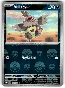 Holo Vullaby (Poke Ball Pattern) 063/086 Common White Flare Pokemon NM - Image 1