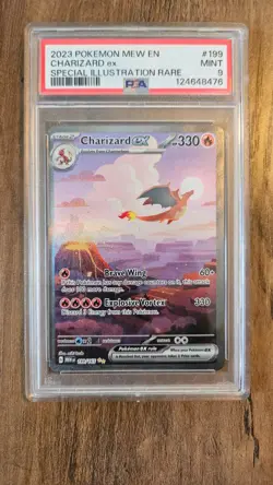 Pokemon Charizard ex Special Illustration Rare PSA 9 2023 #199/165 - Image 1