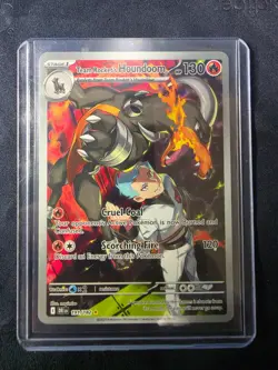 Pokemon TCG Team Rocket's Houndoom 191/182 Destined Rivals 2025 NM - Image 1