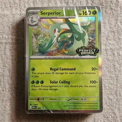 Serperior 🍃 064 Stamped Promo Sealed Build & Battle Deck Pokemon: Perfect Order - Image 1