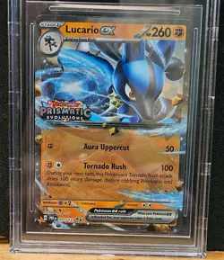 Pokemon Lucario ex BGS 9 S&V Prismatic Evolutions Stamped Promo #051 - Image 1