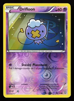Drifloon 49/124 Reverse Holo Common Dragons Exalted Pokemon Card - Image 1