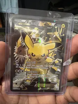 2016 Pokemon XY Black Star Red Blue Pikachu EX Full Art Promo #XY124 - Image 1