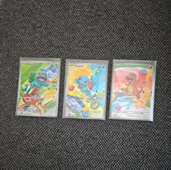 Pokemon First Partner Illustration Collection Series 1 Kanto Gen 1 Starters Set - Image 1