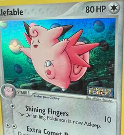Pokemon TGC Clefable 36/115 Ex Unseen Forces Stamped Reverse Holo - Image 2