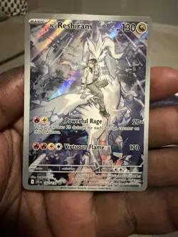 Pokemon N's Reshiram Full Art Illustration Rare Holo JTG 167/159 130 HP 170 Card - Image 5