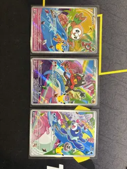 Pokemon TCG First Partner Rowlet, Kitten, And Popplio - Near Mint Condition - IR - Image 1