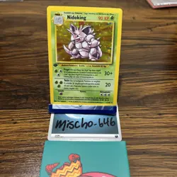 Nidoking 1st Edition Base Set GERMAN Holo Rare 11/102 Pokemon Card - Image 1
